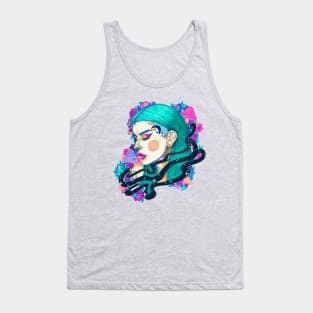 Soul Connection - Trippy Colorful Portrait Tank Top